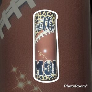 Football Mom 20oz. Stainless Steel Tumbler